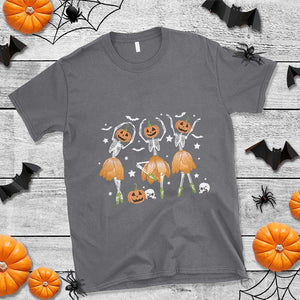 Funny Halloween T Shirt Ballerina Pumpkin Skeleton Pumpkin Flower TS11 Charcoal Print Your Wear