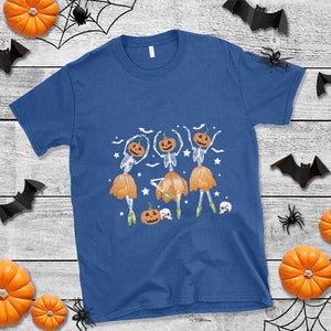 Funny Halloween T Shirt Ballerina Pumpkin Skeleton Pumpkin Flower TS11 Royal Blue Print Your Wear