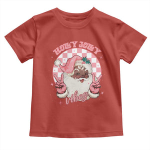 Funny Pink Christmas Retro Black Santa Baby Shirt Holly Jolly Vibes TS11 Red Print Your Wear