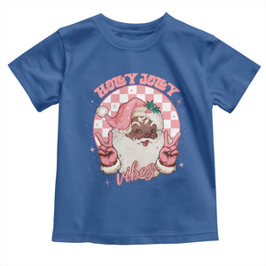 Funny Pink Christmas Retro Black Santa Baby Shirt Holly Jolly Vibes TS11 Royal Blue Print Your Wear