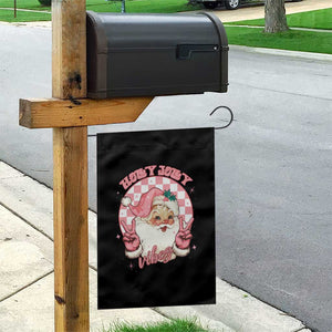 Funny Christmas Garden Flag Holly Jolly Vibes Retro Pink Santa TS11 Print Your Wear