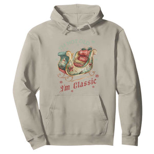 Funny I'm Not Old I'm Classic Hoodie Vintage Santa Sleigh Christmas TS11 Sand Print Your Wear
