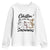 Funny Christmas Youth Sweatshirt Chilln' With My Snowmies Plaid Snowman TS11 White Print Your Wear