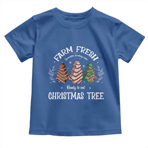 Christmas Tree Cake Baby Shirt Farm Fresh Sprinkles Frosting Ready To Eat Xmas Baking TS11 Royal Blue Print Your Wear