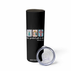 Christian Christmas Skinny Tumbler The Greatest Gift Of All Jesus Nativity Scene TS11 Print Your Wear