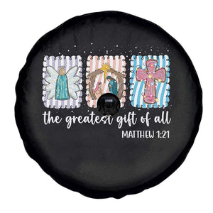 Christian Christmas Spare Tire Cover The Greatest Gift Of All Jesus Nativity Scene TS11 Print Your Wear