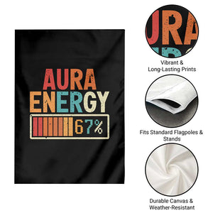 Funny Aura Energy At 67 Garden Flag Six Seven Meme Gen Alpha Slang TS11 Print Your Wear