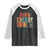 Funny Aura Energy At 67 Raglan Shirt Six Seven Meme Gen Alpha Slang TS11 Black White Print Your Wear