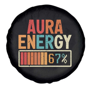 Funny Aura Energy At 67 Spare Tire Cover Six Seven Meme Gen Alpha Slang TS11 Print Your Wear