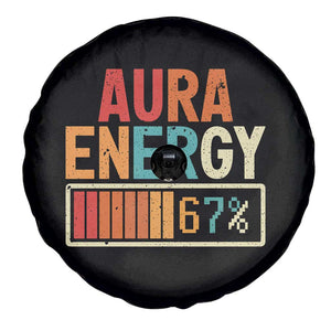 Funny Aura Energy At 67 Spare Tire Cover Six Seven Meme Gen Alpha Slang TS11 Print Your Wear