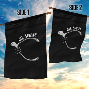 Funny Thanksgiving Oh Snap Garden Flag Turkey Wishbone TS11 Print Your Wear