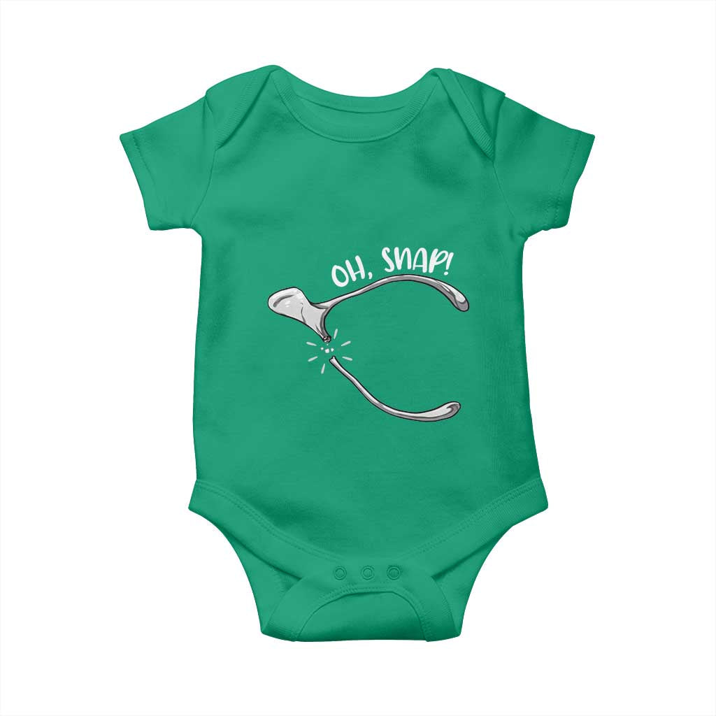 Funny Thanksgiving Oh Snap Baby Onesie Turkey Wishbone TS11 Irish Green Print Your Wear