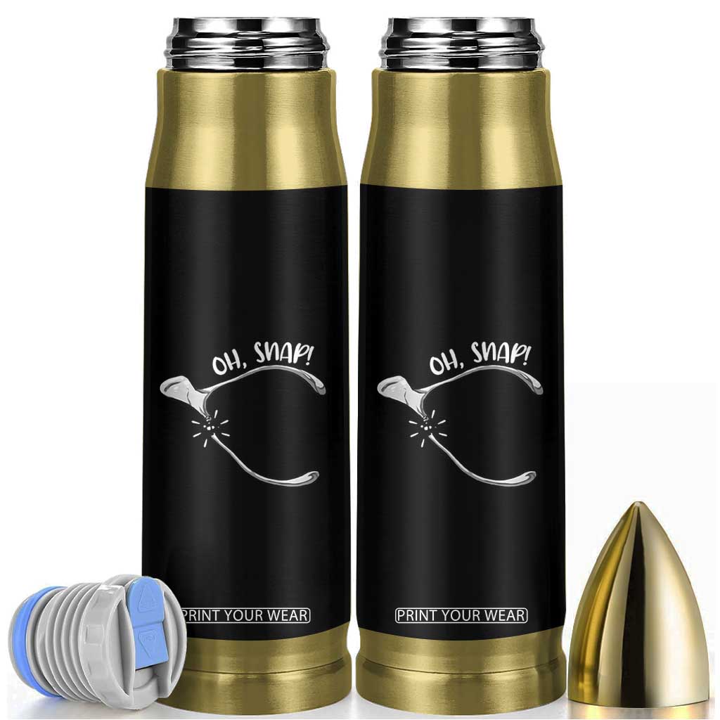 Funny Thanksgiving Oh Snap Bullet Tumbler Turkey Wishbone TS11 Black Print Your Wear