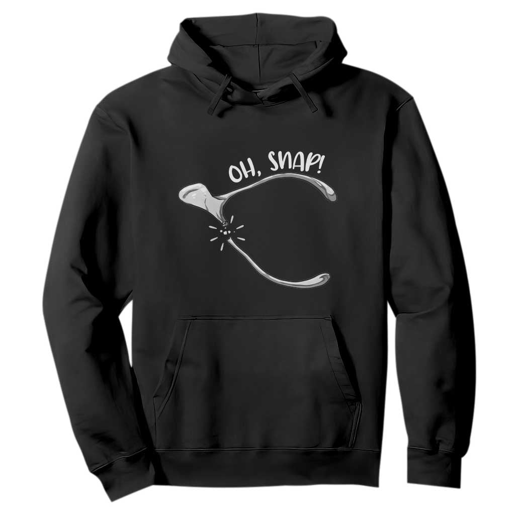 Funny Thanksgiving Oh Snap Hoodie Turkey Wishbone TS11 Black Print Your Wear