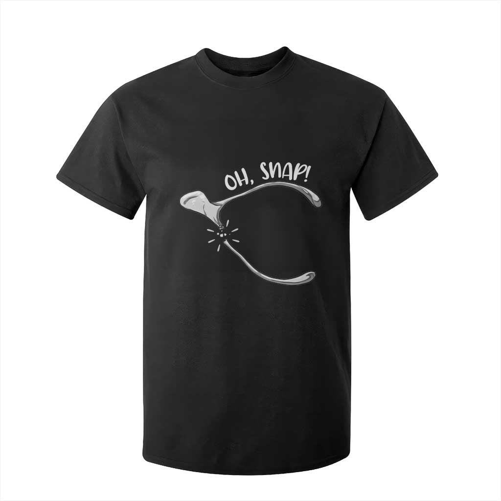 Funny Thanksgiving Oh Snap T Shirt For Kid Turkey Wishbone TS11 Black Print Your Wear