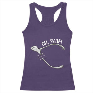 Funny Thanksgiving Oh Snap Racerback Tank Top Turkey Wishbone TS11 Purple Print Your Wear