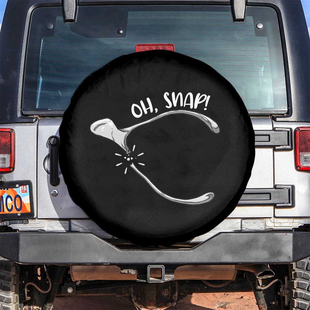 Funny Thanksgiving Oh Snap Spare Tire Cover Turkey Wishbone TS11 No hole Black Print Your Wear