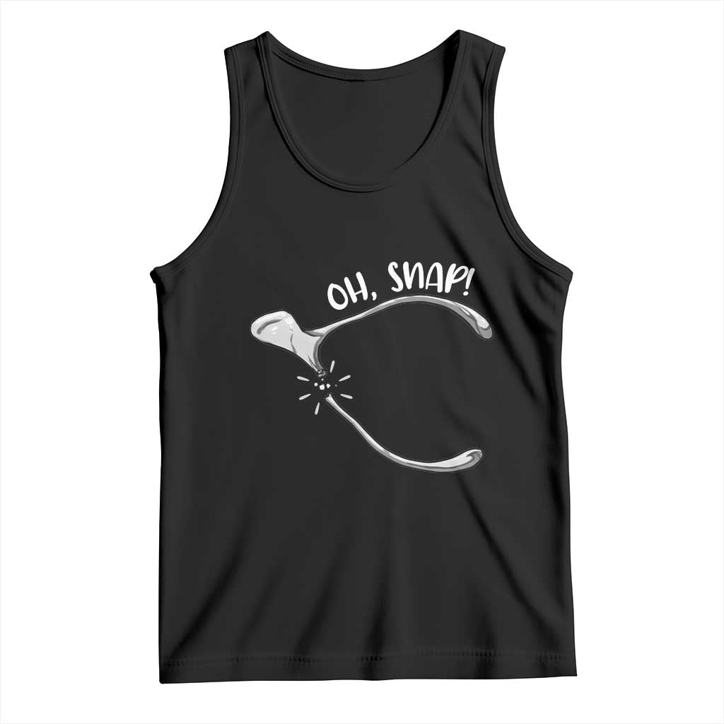 Funny Thanksgiving Oh Snap Tank Top Turkey Wishbone TS11 Black Print Your Wear