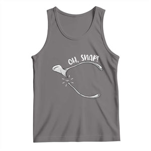 Funny Thanksgiving Oh Snap Tank Top Turkey Wishbone TS11 Deep Heather Print Your Wear
