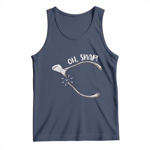 Funny Thanksgiving Oh Snap Tank Top Turkey Wishbone TS11 Navy Print Your Wear