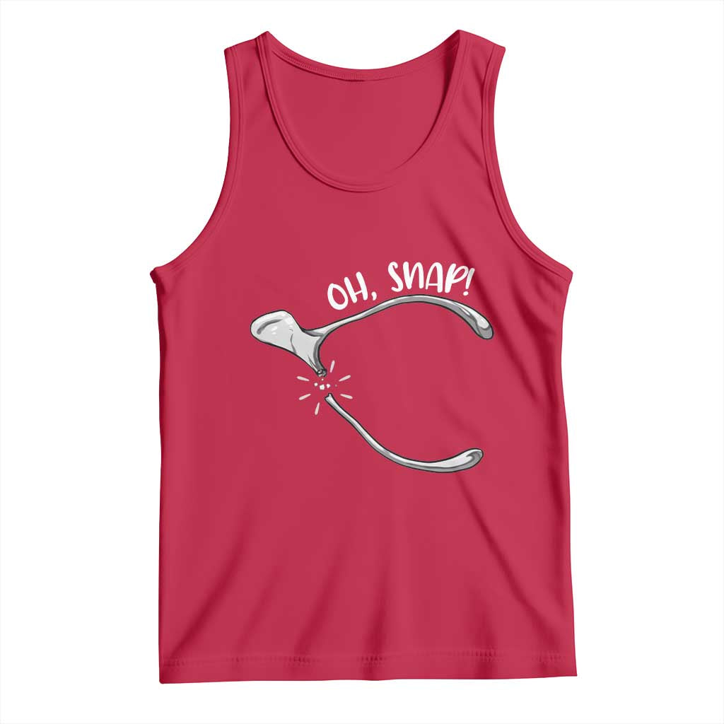 Funny Thanksgiving Oh Snap Tank Top Turkey Wishbone TS11 Red Print Your Wear