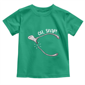 Funny Thanksgiving Oh Snap Toddler T Shirt Turkey Wishbone TS11 Irish Green Print Your Wear