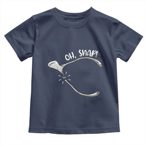 Funny Thanksgiving Oh Snap Toddler T Shirt Turkey Wishbone TS11 Navy Print Your Wear