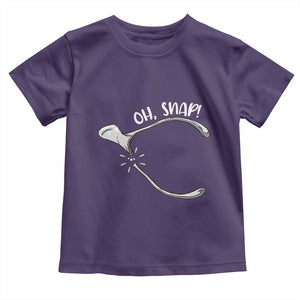 Funny Thanksgiving Oh Snap Toddler T Shirt Turkey Wishbone TS11 Purple Print Your Wear