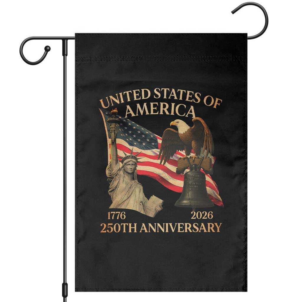 America's 250th Anniversary Garden Flag United States Of America 250th Independence Day Freedom TS11 Black Print Your Wear