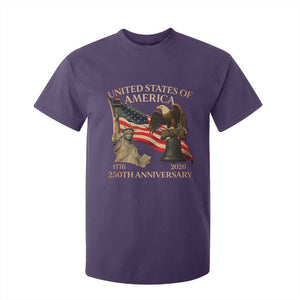 America's 250th Anniversary T Shirt For Kid United States Of America 250th Independence Day Freedom TS11 Purple Print Your Wear