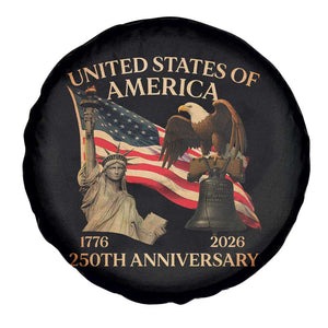 America's 250th Anniversary Spare Tire Cover United States Of America 250th Independence Day Freedom TS11 Print Your Wear