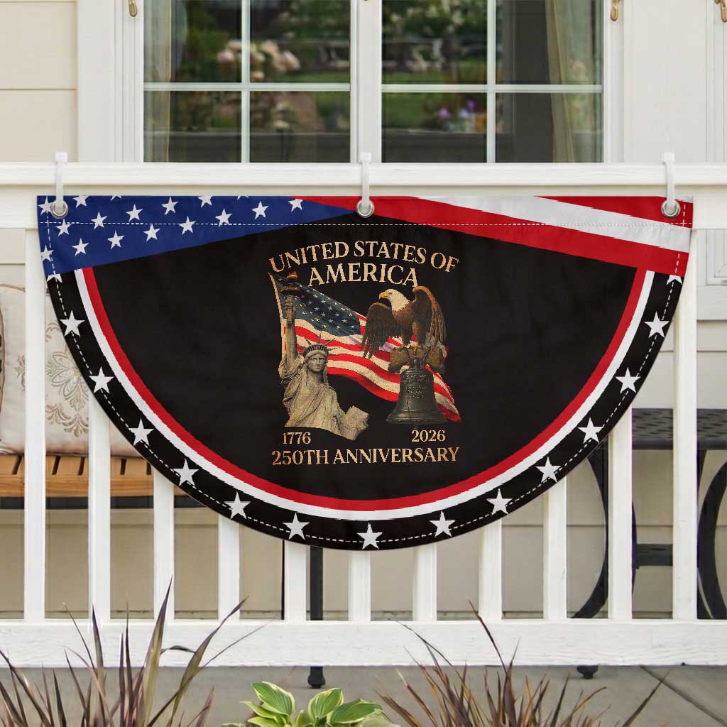 America's 250th Anniversary Patriotic Fan Flag United States Of America 250th Independence Day Freedom