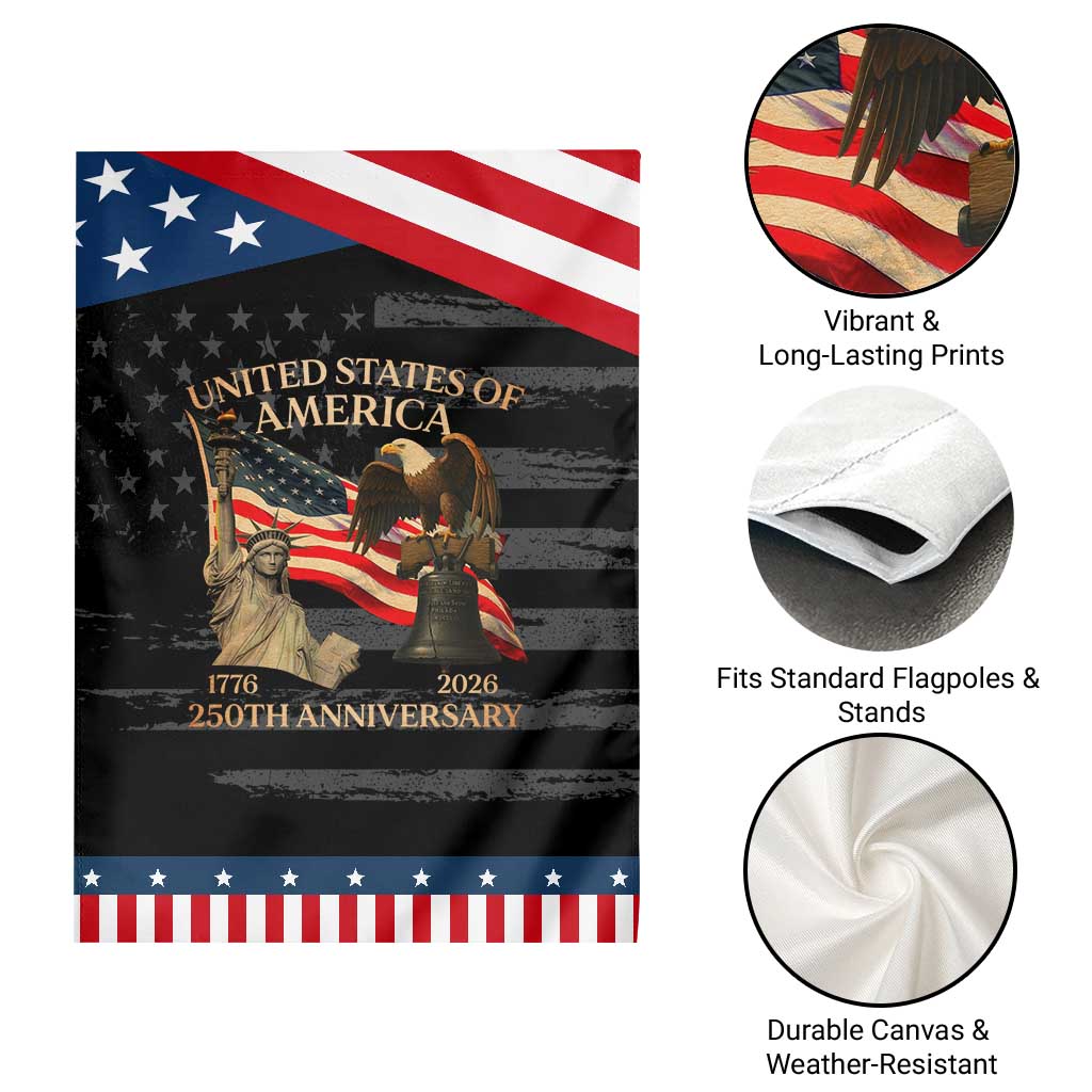 America's 250th Anniversary Garden Flag United States Of America 250th Independence Day Freedom TS11 Print Your Wear