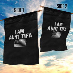 Funny I Am Aunt Tifa Garden Flag Political Satire Vintage American Flag TS11 Print Your Wear