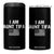 Funny I Am Aunt Tifa 4 in 1 Can Cooler Tumbler Political Satire Vintage American Flag TS11 One Size: 16 oz Black Print Your Wear