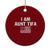 Funny I Am Aunt Tifa Ceramic Ornament Political Satire Vintage American Flag TS11 1pc Red Print Your Wear
