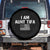 Funny I Am Aunt Tifa Spare Tire Cover Political Satire Vintage American Flag TS11 No hole Black Print Your Wear