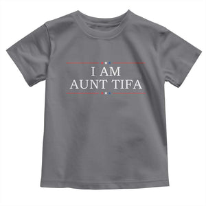 Funny I Am Aunt Tifa Toddler T Shirt Political Satire Stars And Stripes TS11 Charcoal Print Your Wear