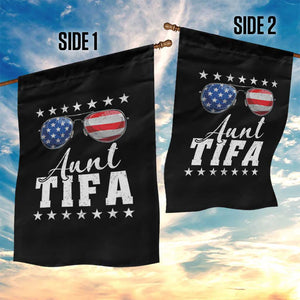 Funny Aunt Tifa Garden Flag Political Satire American Flag Sunglasses TS11 Print Your Wear