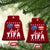 Funny Aunt Tifa Ceramic Ornament Political Satire American Flag Sunglasses TS11 Print Your Wear