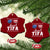 Funny Aunt Tifa Ceramic Ornament Political Satire American Flag Sunglasses TS11 Print Your Wear