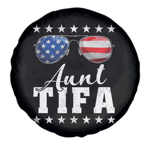 Funny Aunt Tifa Spare Tire Cover Political Satire American Flag Sunglasses TS11 Print Your Wear