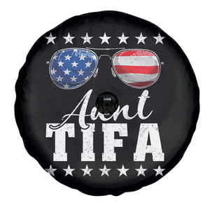 Funny Aunt Tifa Spare Tire Cover Political Satire American Flag Sunglasses TS11 Print Your Wear