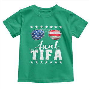 Funny Aunt Tifa Toddler T Shirt Political Satire American Flag Sunglasses TS11 Irish Green Print Your Wear