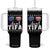 Funny Aunt Tifa Tumbler With Handle Political Satire American Flag Sunglasses TS11 One Size: 40 oz Black Print Your Wear