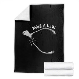 Funny Thanksgiving Turkey Wishbone Throw Blanket Make A Wish Chicken Turkey TS11 Black Print Your Wear