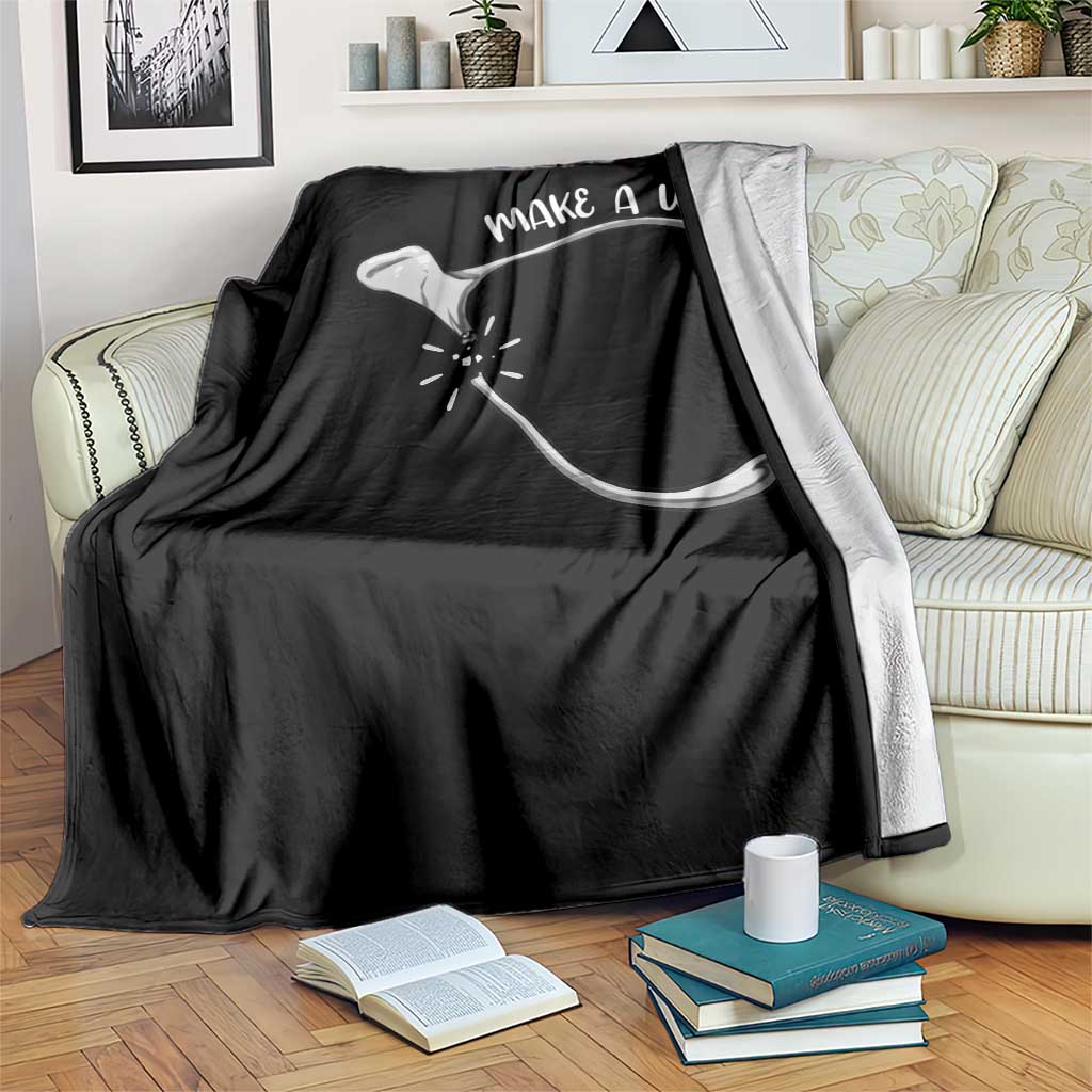 Funny Thanksgiving Turkey Wishbone Throw Blanket Make A Wish Chicken Turkey TS11 Print Your Wear