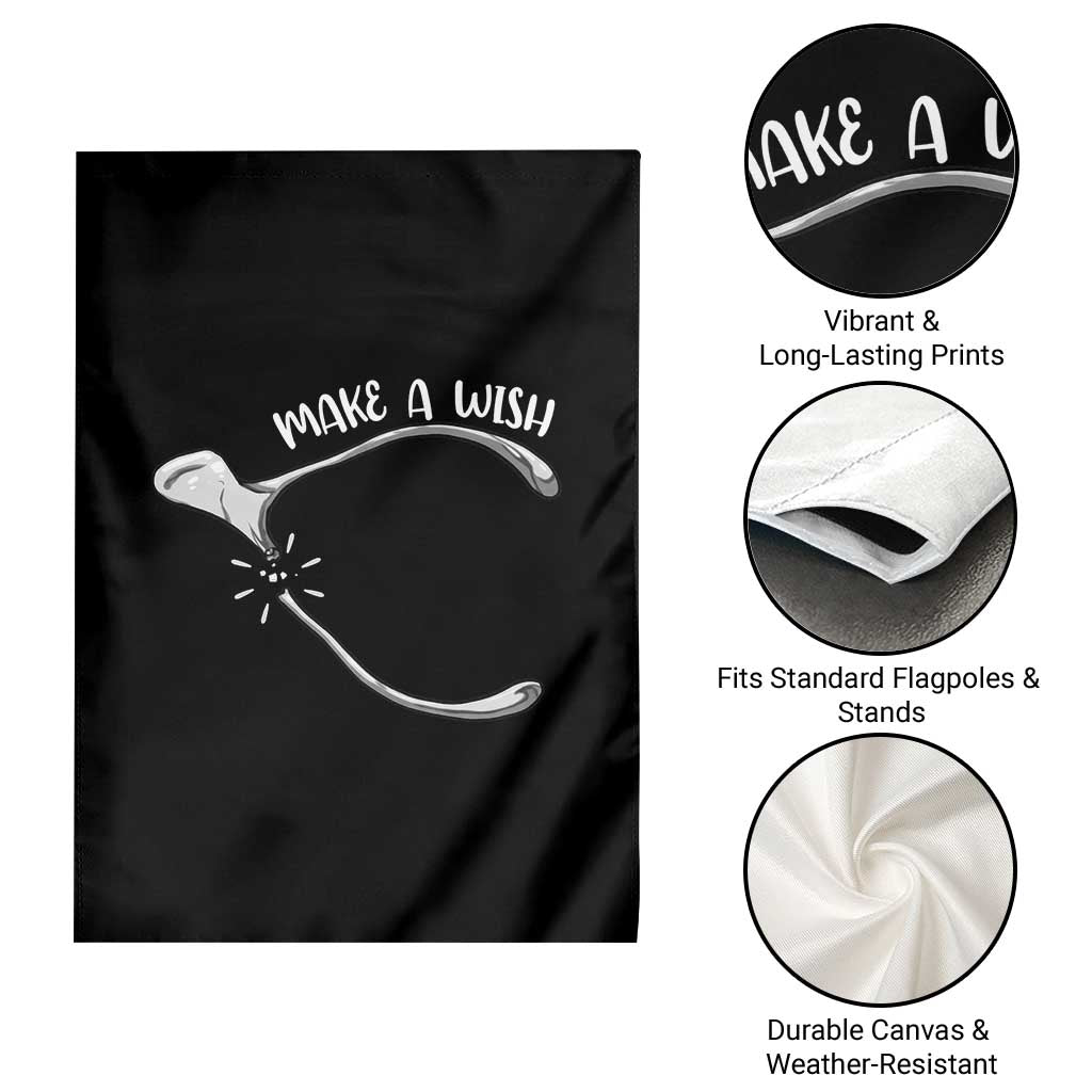 Funny Thanksgiving Turkey Wishbone Garden Flag Make A Wish Chicken Turkey TS11 Print Your Wear