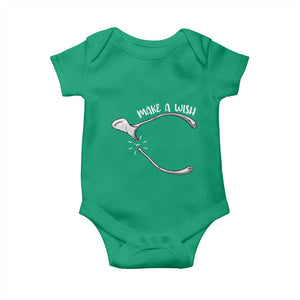 Funny Thanksgiving Turkey Wishbone Baby Onesie Make A Wish Chicken Turkey TS11 Irish Green Print Your Wear