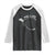 Funny Thanksgiving Turkey Wishbone Raglan Shirt Make A Wish Chicken Turkey TS11 Black White Print Your Wear